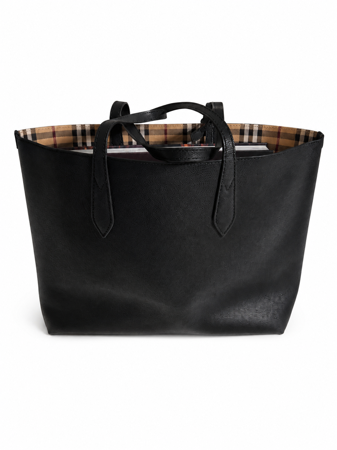 Burberry Reversible Check Tote Bag