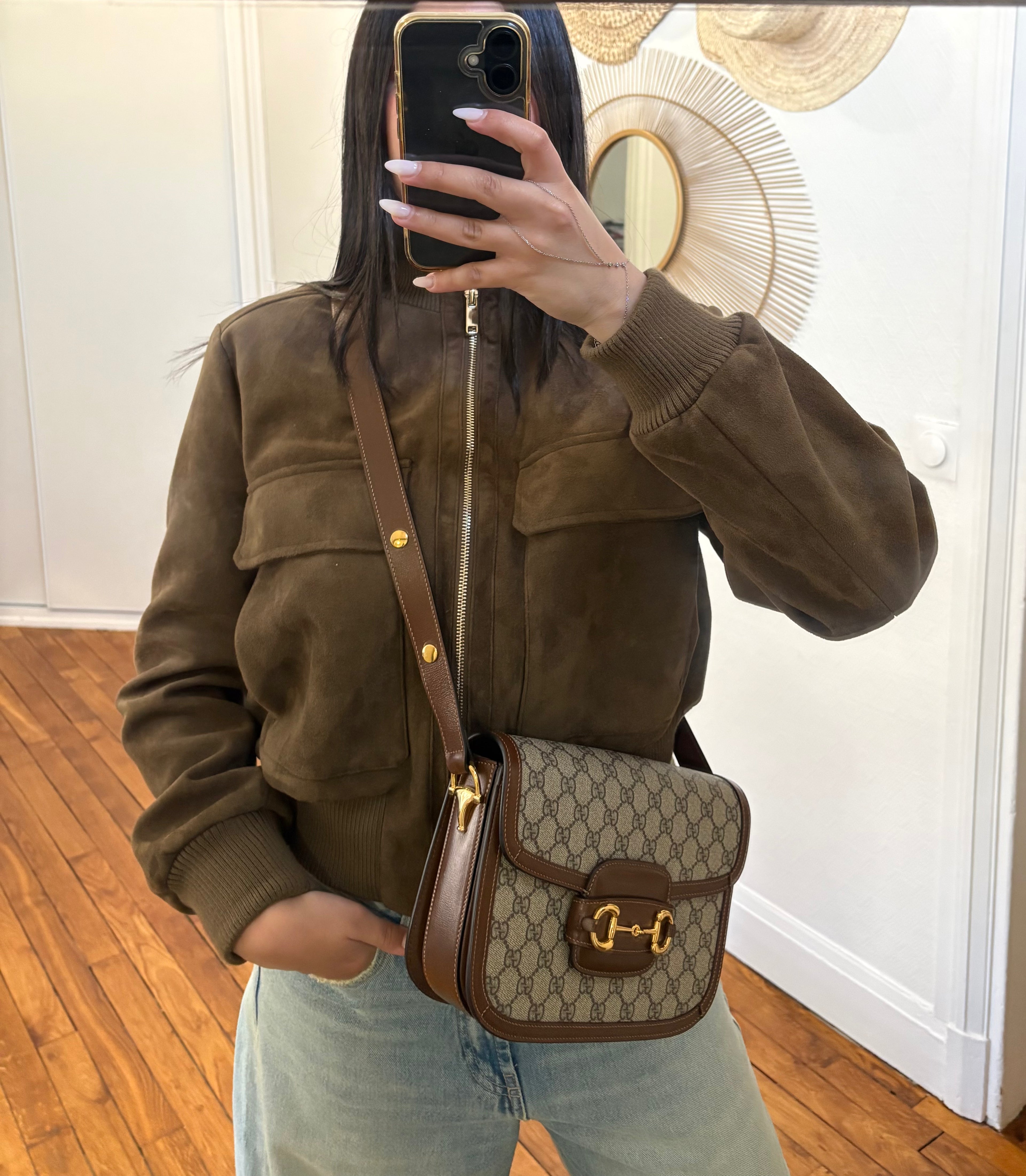 Gucci Sac à épaule Horsebit 1955 Moyen Format