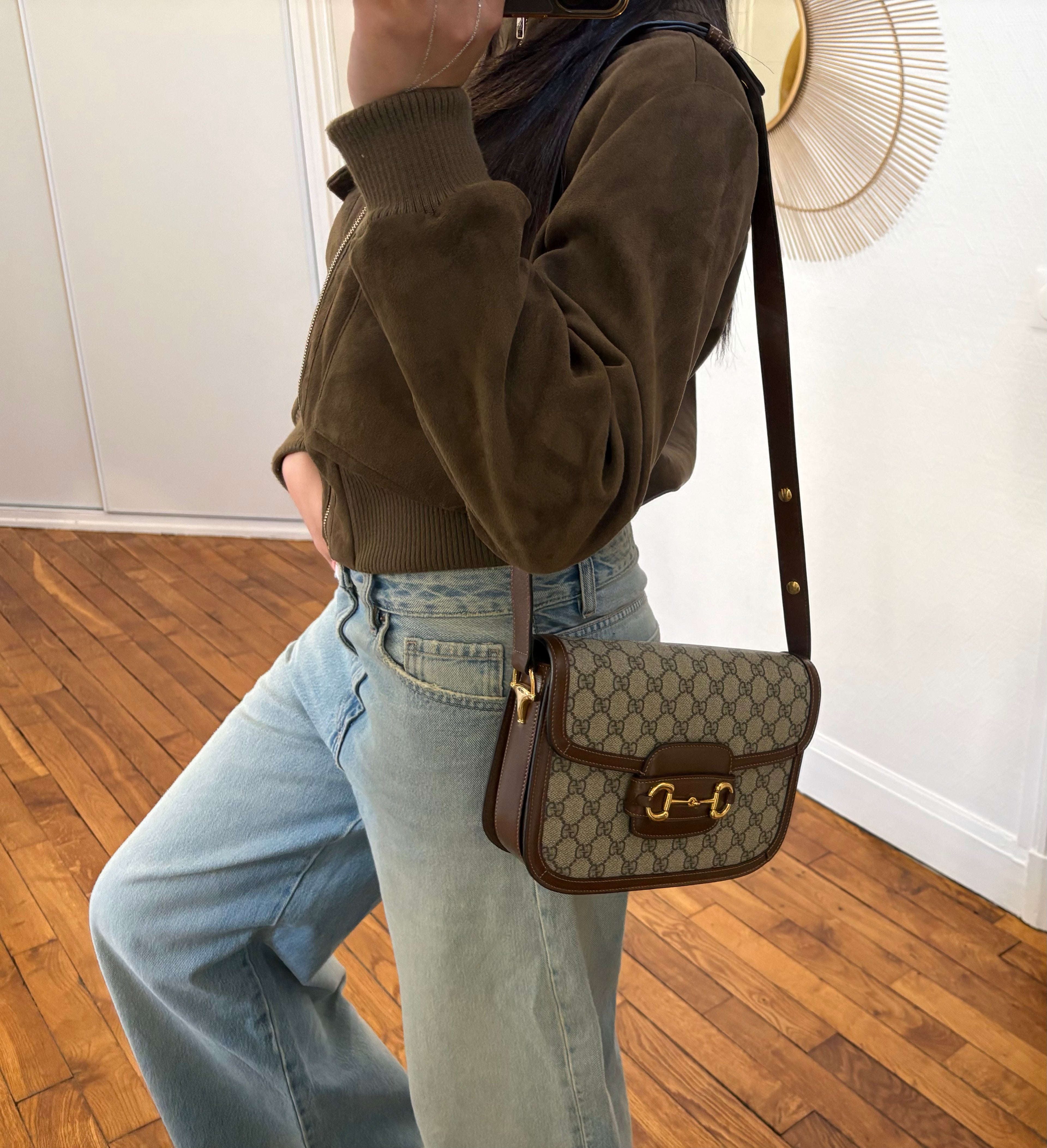Gucci Sac à épaule Horsebit 1955 Moyen Format